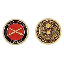 ARMY FORT SILL FIELD ARTILLERY INVINCIBLE IN WAR CHALLENGE COIN picture
