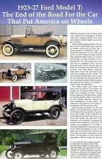 1923 1924 1925 1926 1927 FORD MODEL T 12 pg Article picture