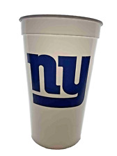 NY Giants Budweiser Bud Light Beer Cup Plastic 16oz New White and Dark Blue picture