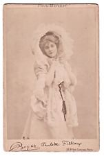 Paulette Filliaux. Vaudeville actress. Actress. Photo Paul Boyer Paris 1890 picture
