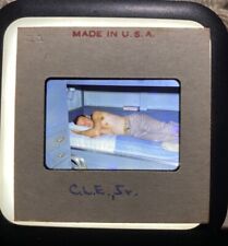 VTG Red 35mm Slide US Navy Sailor Shirtless In Bunk Bed Helena Ship 50s Gay Int picture