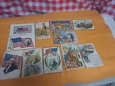 Early 1900s Patriotic Postcards Lot Of 11 picture