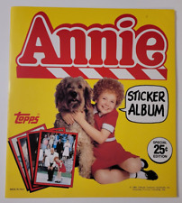 1982 LITTLE ORPHAN ANNIE Nice UNUSED STICKER CARD ALBUM Topps MINTY Warbucks picture
