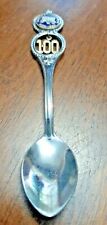 collectible spoon - Seneca South Dakota Centennial Souvenir 1884-1984 conestoga picture