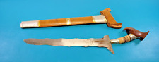 Vintage Philippines Moro Kris Knife Sword Blade + Scabbard picture