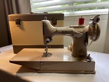 Tan Singer Featherweight 221K  Sewing Machine picture