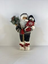 19 Inch Santa With Snowman And Bag Of Trees picture