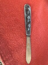 Vintage Cheese Knife METZKE Pewter 3 Blind Mice 1977 picture