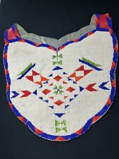 Antique Native American Handmade Beaded Yoke Collar  picture