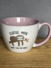 10 Strawberry Street Large Coffee Mug SLOFFEE MODE - Don’t Kill My Vibes - Sloth picture