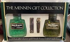 Vintage MENNEN After Shave Gift Set Skin Bracer Wild Moss 1.5 oz Knife & Clipper picture