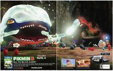 Pikmin 3 Wii U Original 2013 Ad Authentic Nintendo Video Game Promo Artwork picture