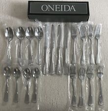 NEW IN BOX 20 Piece Set Oneida COLONIAL BOSTON SATIN aka MINUTE MAN Stainless picture