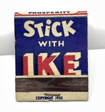 VINTAGE Matches Stick With Ike Eisenhower 1955 Presidential Election Ad picture