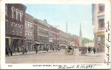 1906 Postcard Center Street in Rutland, Vermont picture