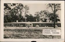 1953 RPPC Lebanon Motel,IN Boone County Indiana Real Photo Post Card 2c stamp picture