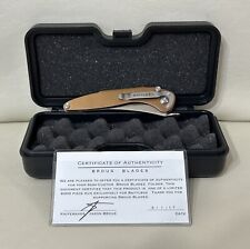 Brous Blades MiniKami Folding Limited Edition Knife With Box And Certificate picture