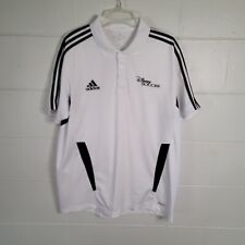 Walt Disney Soccer White Polo Shirt Large ESPN Wide World of Sports Adidas  picture