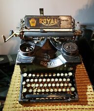 Antique Royal Typewriter Model 10  RARE double glass-panes picture