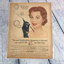 Vtg 1953 Lux Toilet Soap w Arlene Dahl Genuine Magazine Advertisement Print Ad  picture