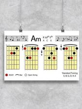 Guitar Chords A Minor Poster -Image by Shutterstock picture