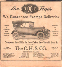 1910s THE DIXIE FLYER old newspaper advertisement RARE AUTOMOBILE Oregon Dealers picture