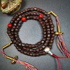 Gandhanra Antique Tibetan 108 Rudraksha Mala,Prayer Beads Necklace,Rosary Beads picture