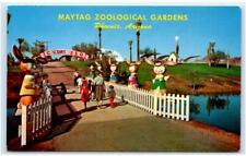 PHOENIX, AZ Arizona ~ Children's Zoo MAYTAG ZOOLOGICAL GARDENS  c1950s  Postcard picture