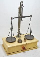Antique Brass Jewelery Maker's Small Measuring Scale Original Fine Hand Crafted picture