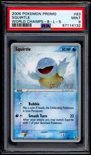 PSA 9 Squirtle 2006 Pokemon Card 83/112 World Champs Promo picture