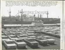 1962 Press Photo Cars destined for Hawaii parked at Matson's Pier, San Francisco picture