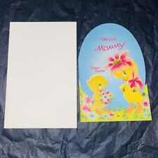 Vintage Norcross Happy Easter Greeting Card Hello Mother Mid Century Modern picture