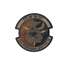 US A. F. 28th Operational Weather Squadron OCP Spice Brown Patch w/ Hook (ea) picture