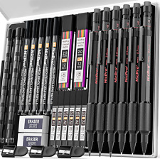 27PCS Art Mechanical Pencils Set in Case, Metal Drafting Pencil 0.5, 0.7, 0.9 Mm picture
