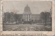 Postcard PA State Capitol Oct 4 1906 President Theodore Roosevelt Will Be There  picture