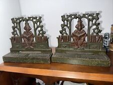 Antique Pair Cast Iron Bookends.  Judd Co.  # 9741,“The Student”  #9741 ~ NICE ~ picture
