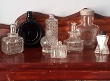 VINTAGE CRYSTAL CUT PERFUME BOTTLES-VARIOUS SIZES--2 WILD COUNTRY AVON BOTTLES picture
