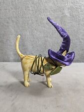 Vintage Cat Halloween KITTY IN A WITCH HAT Cat 6