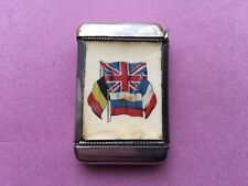 SCARCE CWW1 VINTAGE LORD EDWARD CECIL&ALLIED FLAGS CELLULOID WRAP VESTA CASE picture