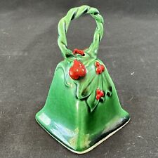 Vintage Lefton Holly Berry Green Bell Christmas Holiday picture