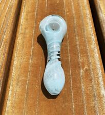 4.5 inch Blown Glass Herb Smoking Pipe Ceremonial Tobacco Pipe, Glass Pipe picture