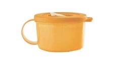 Tupperware Soup Mug CrystalWave 2 Cup Microwave Safe - ORANGE NEW picture
