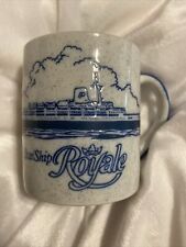 Vintage Premier Cruise Line Star/Ship Royale Blue Coffee Drink Mug Cup picture