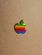 Apple Computer Vintage Enamel Rainbow Lapel Pin Mac  picture