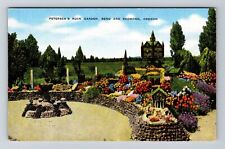 Bend OR-Oregon, Petersen's Rock Garden Vintage Souvenir Postcard picture