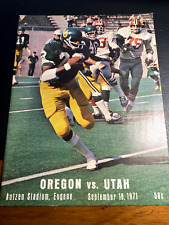 1971 Oregon vs. Utah NFL Football picture