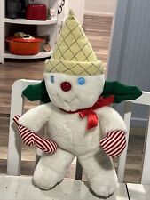Mr Bingle Plush Vintage Maison Blanche  Snowman Christmas Candy Cane 17