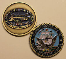 USS Harry Truman CVN-75 Aircraft Carrier Navy Challenge Coin                MSV1 picture