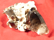 Larger Smoky Quartz Crystal Cluster on Microcline Colorado 199gr picture