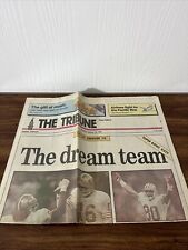THE DREAM TEAM 49ers WIN SUPER BOWL JANUARY 29 1990 MONTANA Oakland Tribune picture